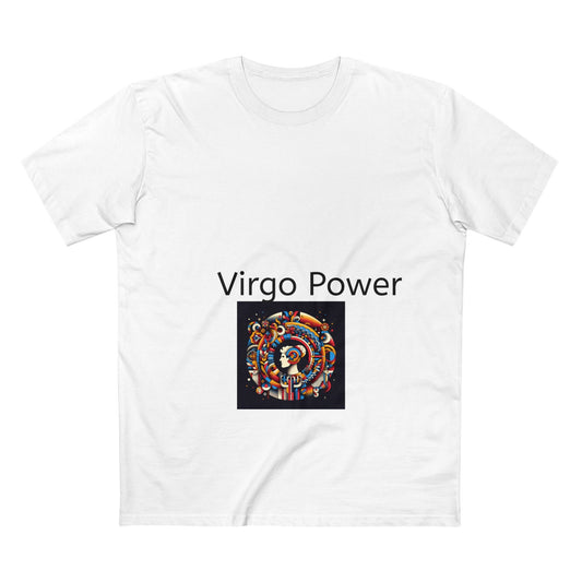 Retro Virgo Zodiac Power T-Shirt | Vintage Astrological Sign Tee for Men | Horoscope Astrology Gift - Toddcraft