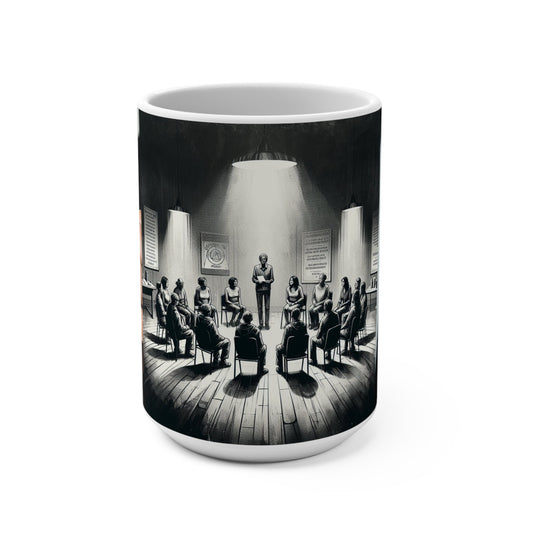 15oz Sobriety Journey Mug | Inspirational AA Recovery Gift with Serenity Quote for Group Meetings - Toddcraft