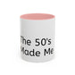 Retro 50's Accent Coffee Mug: Nostalgic Birthday Gift for Family, Friends & Housewarming - Toddcraft