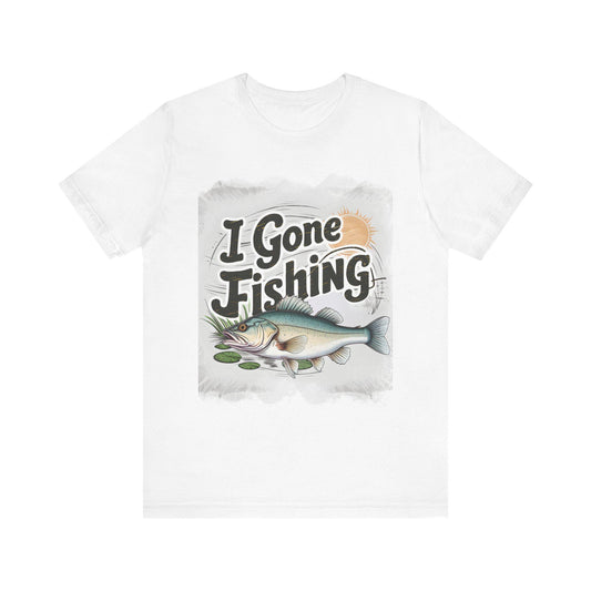 Unisex Jersey Short Sleeve Tee, walleye, fishing t, tshirt, dad gift, brother gift,fishing fun, cool kids, retro, vintage, fine art,gone fis - Toddcraft