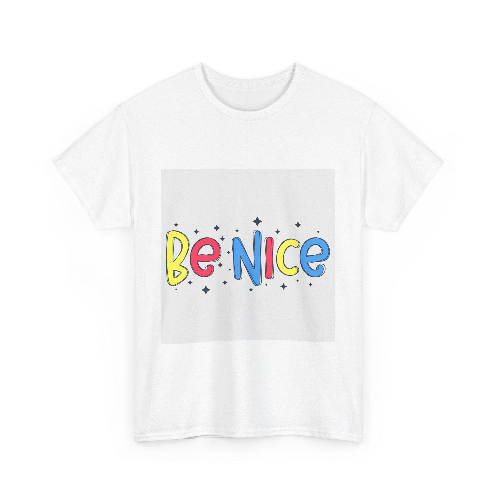 Eco-Friendly Unisex Bee Nice Heavy Cotton Tee: Comfortable Casual Wear for All Occasions - Toddcraft