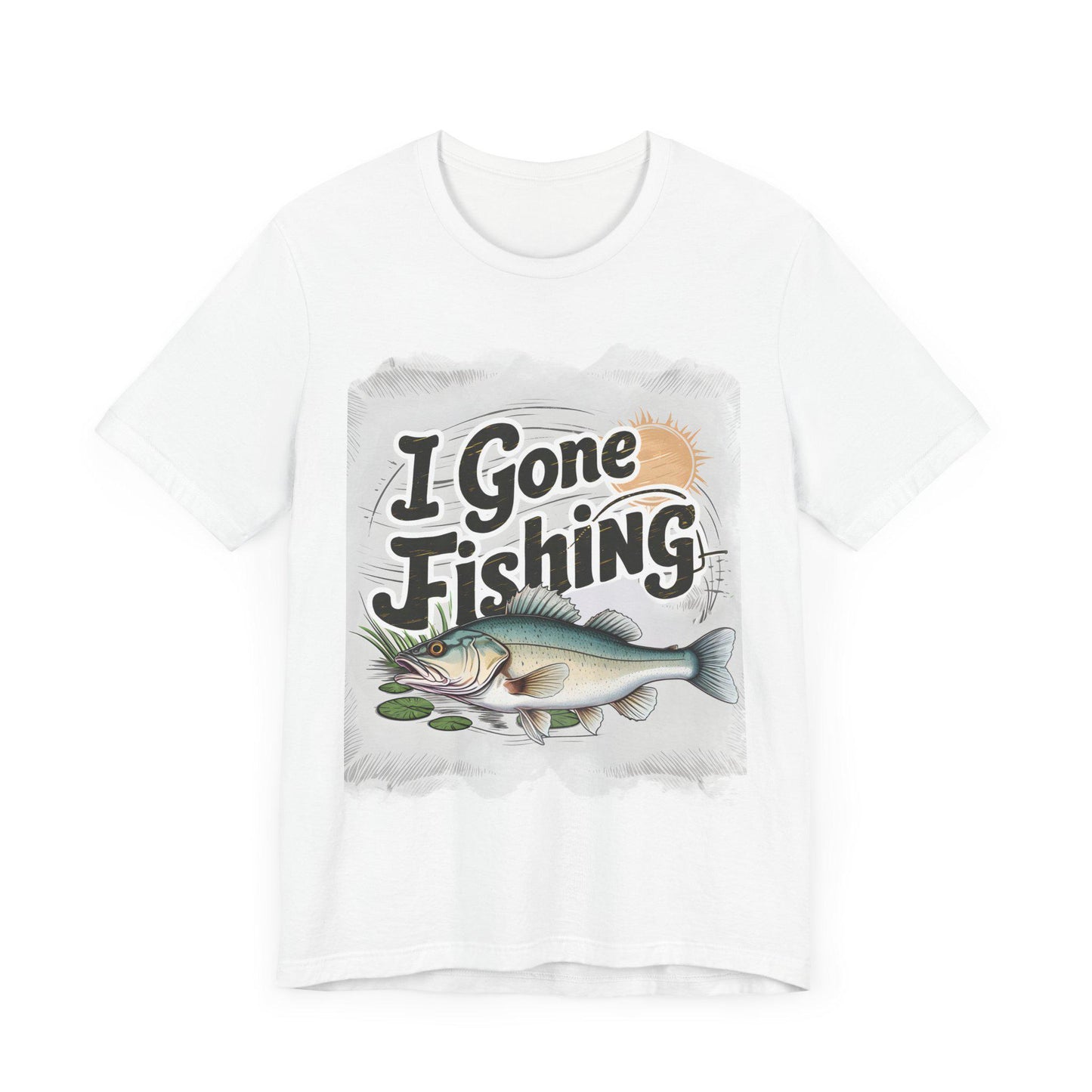 Unisex Jersey Short Sleeve Tee, walleye, fishing t, tshirt, dad gift, brother gift,fishing fun, cool kids, retro, vintage, fine art,gone fis - Toddcraft