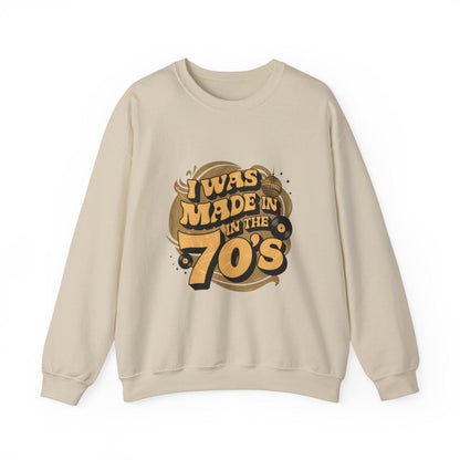 Unisex Heavy Blend Crewneck Sweatshirt, Mage in the 70's, Retro sweatshirt, Vintage sweatshirt, cool kids, sweatshirt,cool adults,Life sty - Toddcraft