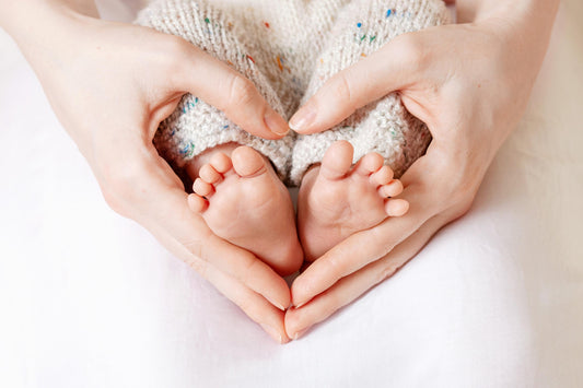 Vintage-Inspired Blessed Baby Beanie with Heart Design - Soft Newborn Hat for Winter & Shower Gifts