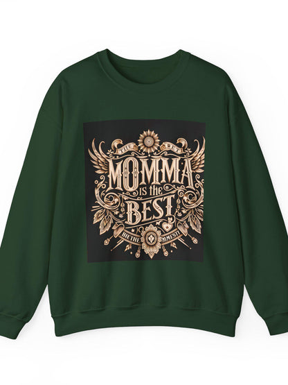 Unisex Retro Crewneck Sweatshirt - Vintage 'Momma's Best' Design for Daughters, Mothers Day Gift - Toddcraft