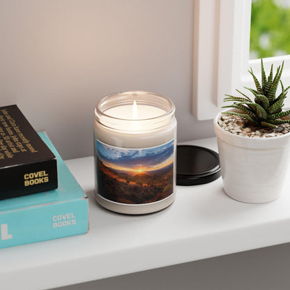 Sunset Scented Soy Candle 9oz  Eco-Friendly Gift for Nature Lovers & Students, Hand-Poured, Relaxing Aromatherapy Candle - Toddcraft