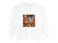 Merry Christmas Garment-Dyed Unisex Sweatshirt - Festive Holiday Crewneck Gift for Family