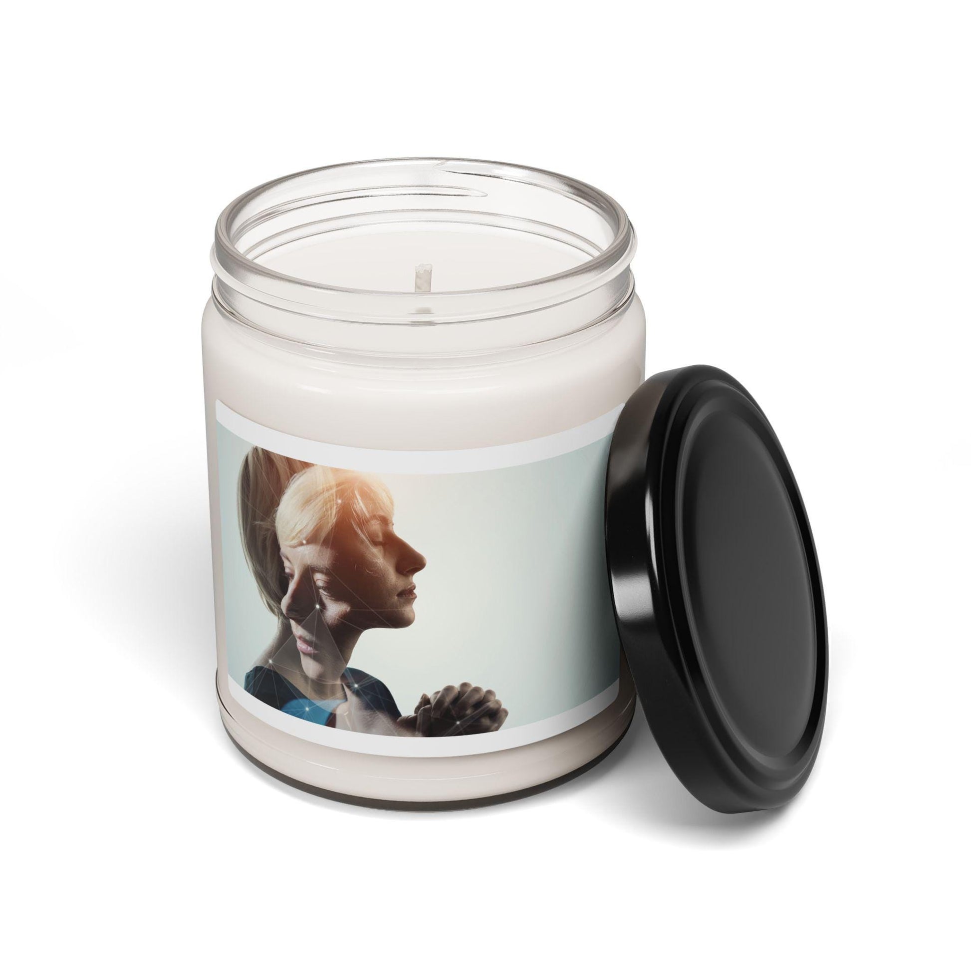 Faith & Serenity Inspired 9oz Scented Soy Candle - Spiritual Aromatherapy Gift for Relaxation - Toddcraft