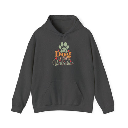 Dog Lover Valentine's Day Hooded Sweatshirt - Unisex Heavy Blend Hoodie Gift for Pet Owners - Toddcraft