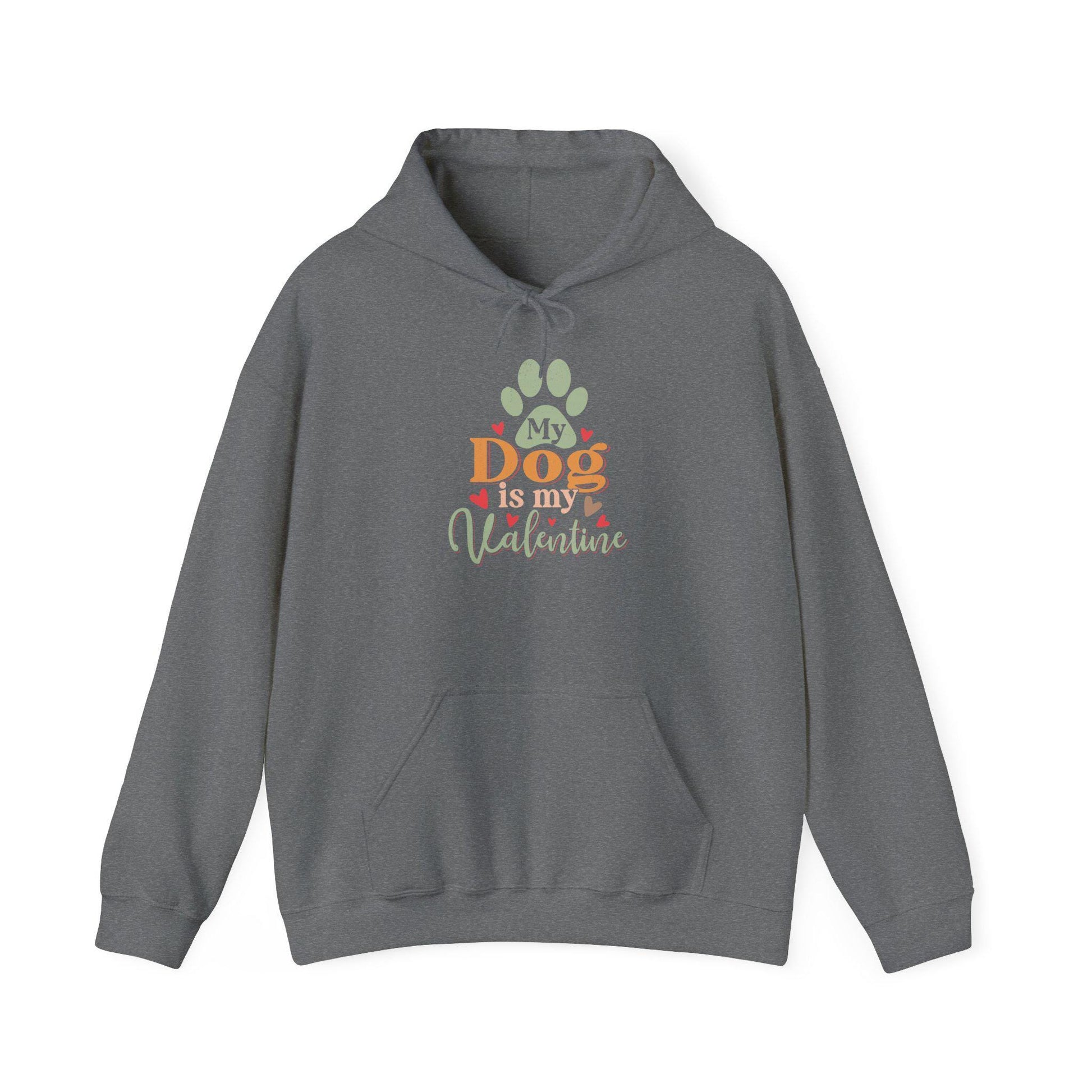Dog Lover Valentine's Day Hooded Sweatshirt - Unisex Heavy Blend Hoodie Gift for Pet Owners - Toddcraft