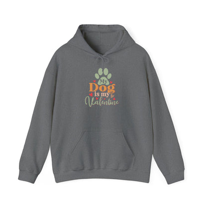 Dog Lover Valentine's Day Hooded Sweatshirt - Unisex Heavy Blend Hoodie Gift for Pet Owners - Toddcraft