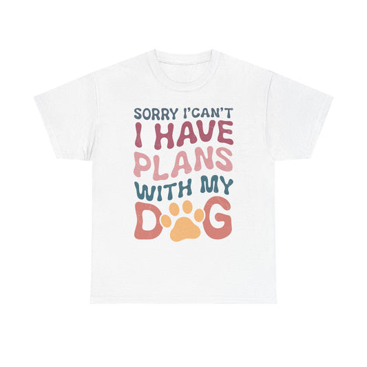Frenchie Owner's Excuse T-Shirt: Sorry I Can't, I Have Plans with My Dog - Funny Gift for Dog Lovers - Toddcraft