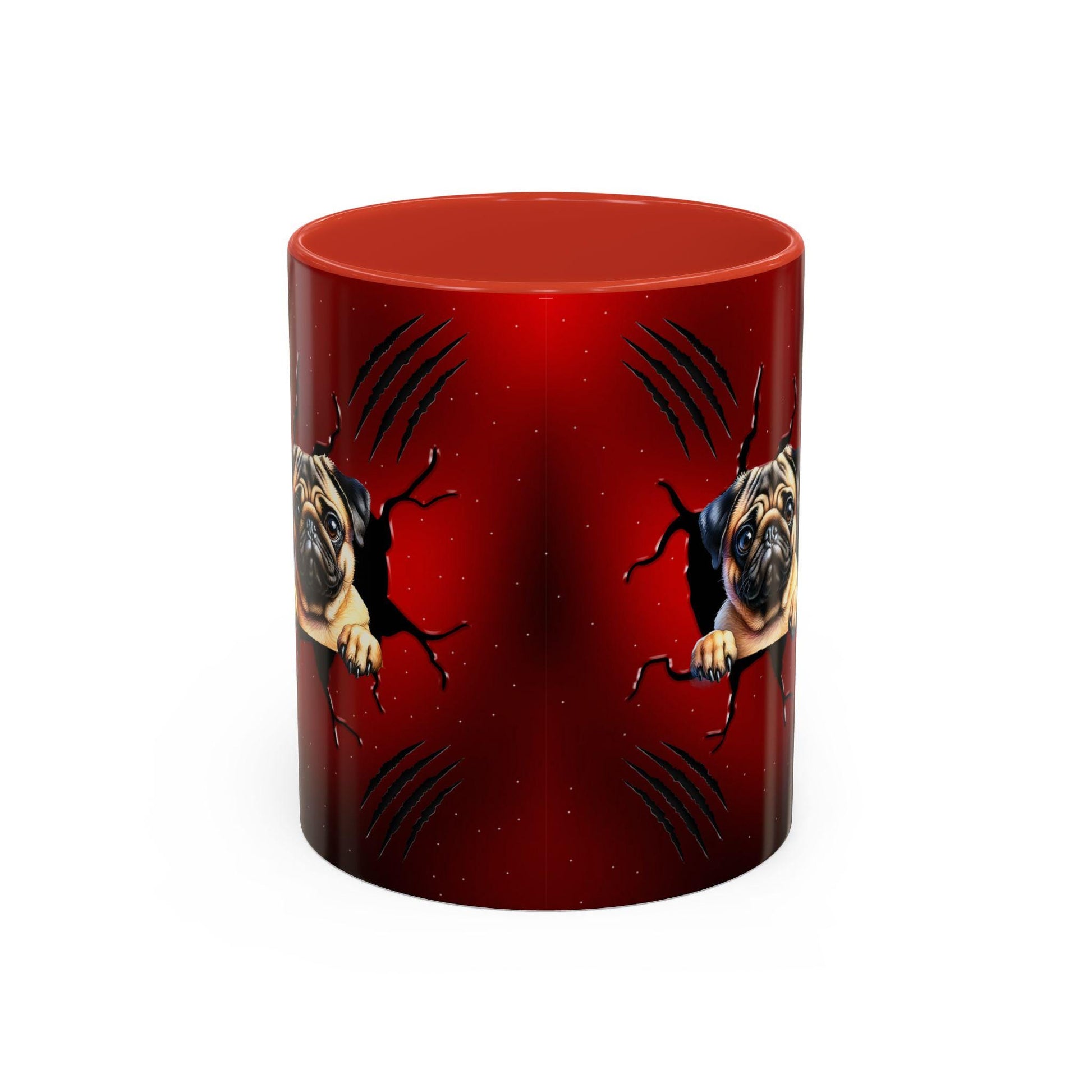 3D Pug Dog Accent Coffee Mug: 11-15 oz Funny Gift for Dog Lovers and Coffee Enthusiasts - Toddcraft