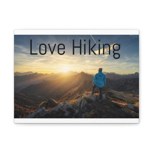 Matte Canvas, Stretched, 1.25,matte,Love hiking wall art,adventure inspired canvas print,Nature lover, homedecor - Toddcraft