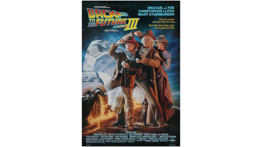 Back to the Future Part 3 Movie Poster Digital Download - Minimalist Film Print with Marty McFly and DeLorean - Toddcraft