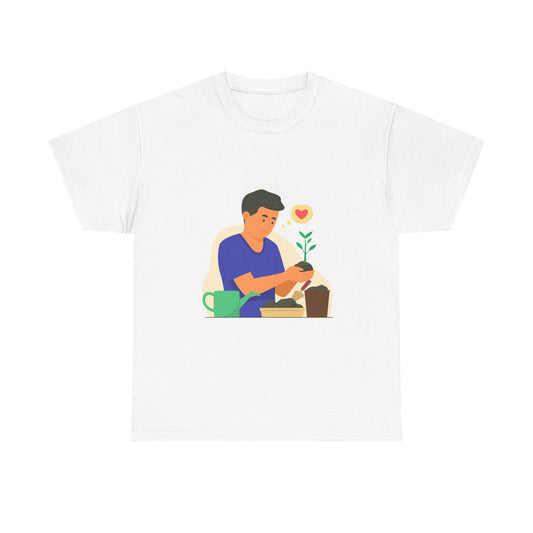 Unisex Heavy Cotton Plant Lover T-Shirt - Floral Gardening Gift for Nature Enthusiasts - Toddcraft