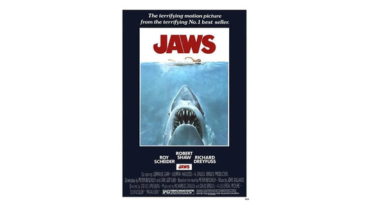 Jaws Movie Poster: Vintage Shark Attack Print - Digital Download Wall Art from Spielberg Classic - Toddcraft