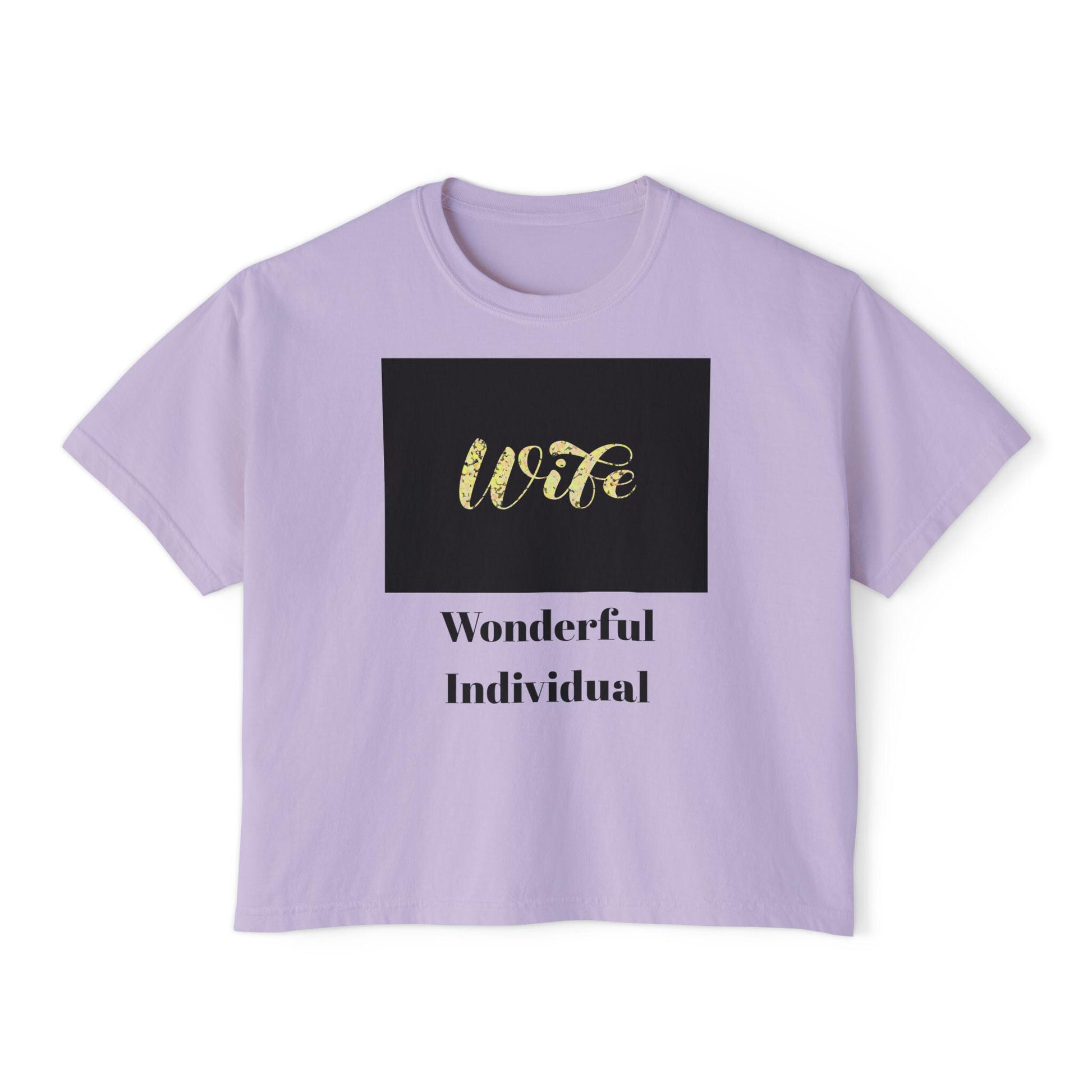 Comfortable Wife Boxy Tee: Casual Everyday Wear & Perfect Gift for Celebrations, Birthdays, Anniversaries - Toddcraft