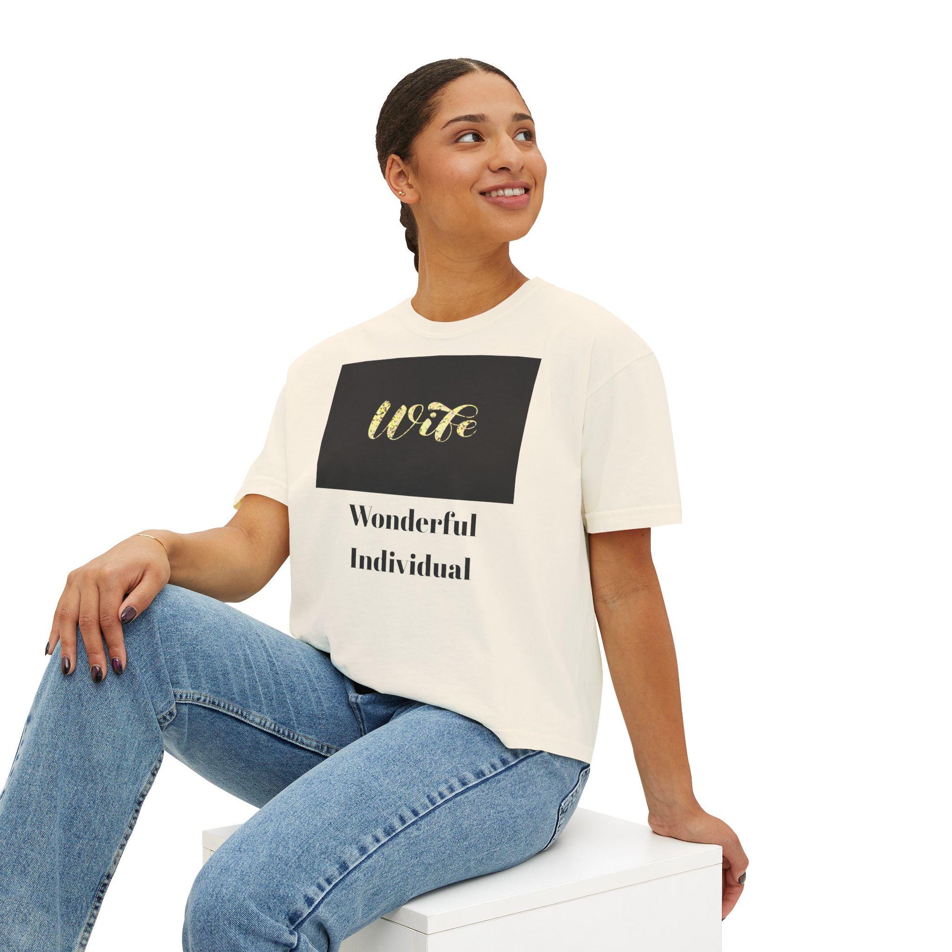 Comfortable Wife Boxy Tee: Casual Everyday Wear & Perfect Gift for Celebrations, Birthdays, Anniversaries - Toddcraft