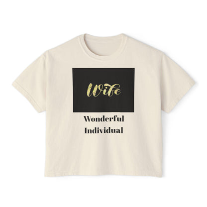 Comfortable Wife Boxy Tee: Casual Everyday Wear & Perfect Gift for Celebrations, Birthdays, Anniversaries - Toddcraft