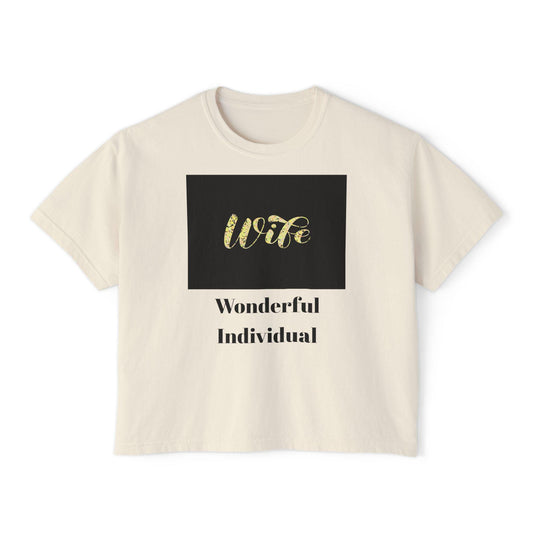 Comfortable Wife Boxy Tee: Casual Everyday Wear & Perfect Gift for Celebrations, Birthdays, Anniversaries - Toddcraft