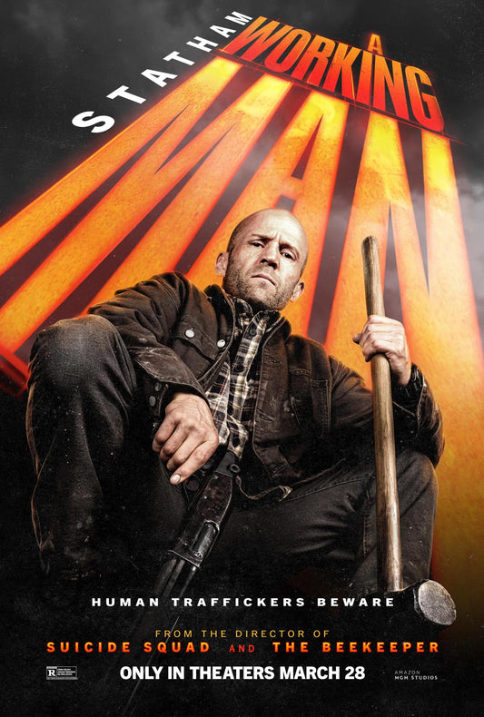 Jason Statham Action Movie Poster: The Working Man - Tough Guy Film Star Print - Toddcraft