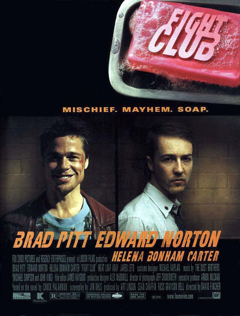 Fight Club Movie Poster, Vintage Film Art Print, Cult Classic Wall Decor, Edgy Movie Memorabilia Gift for Fans, 24x36 Inches - Toddcraft