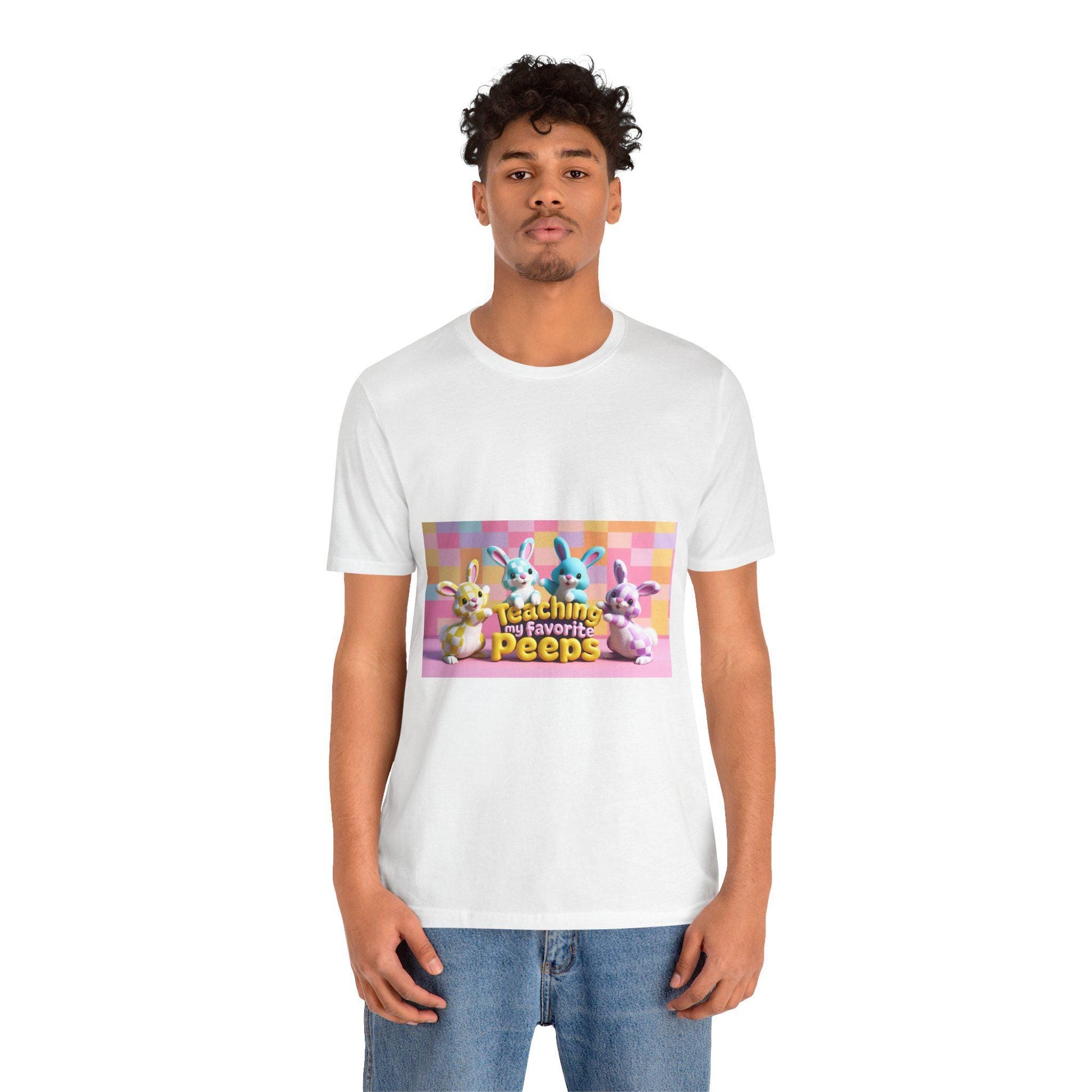 Easter Bunny Teacher Graphic Tee - Unisex 'Favorite Peeps' Short Sleeve Shirt for Spring Holiday - Toddcraft