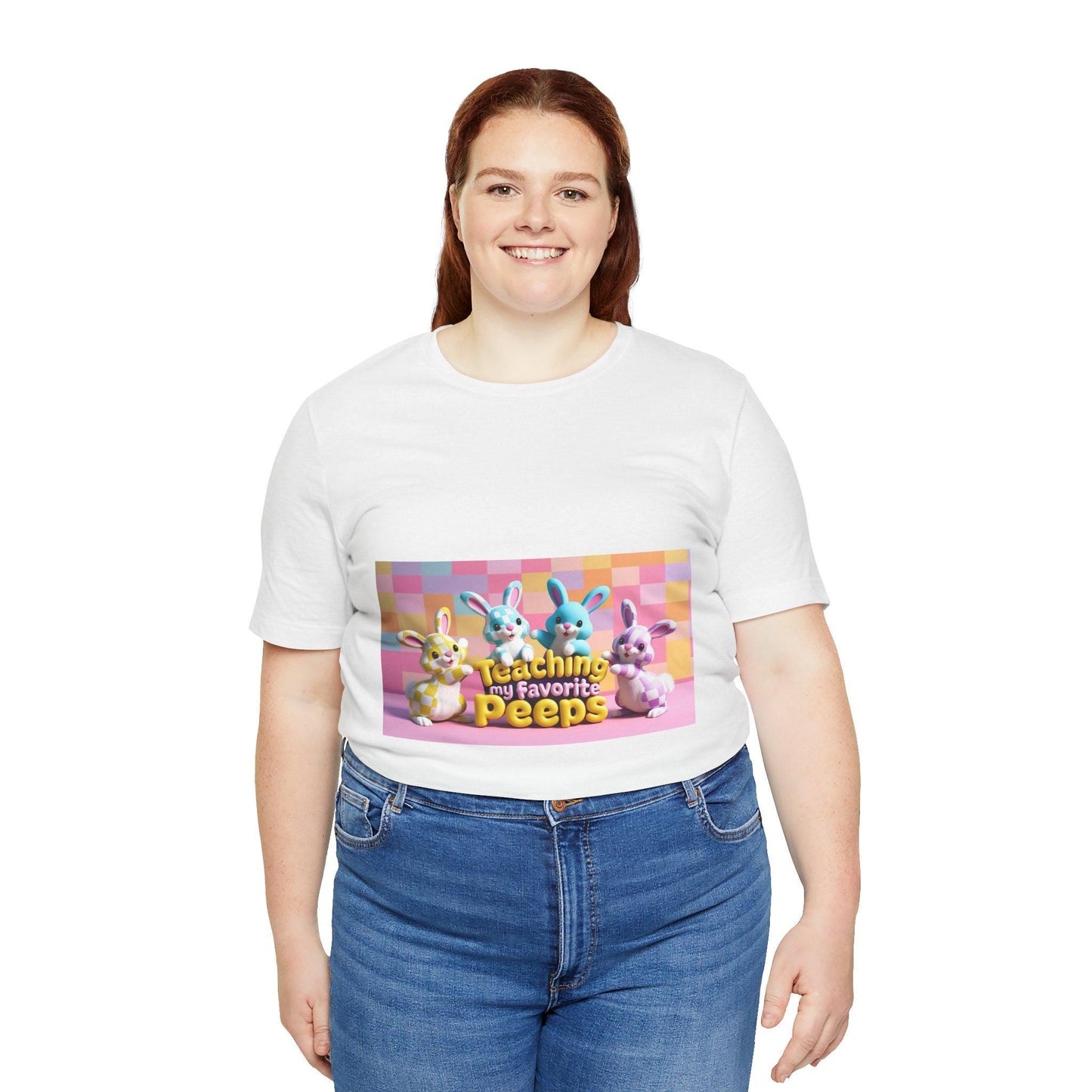 Easter Bunny Teacher Graphic Tee - Unisex 'Favorite Peeps' Short Sleeve Shirt for Spring Holiday - Toddcraft