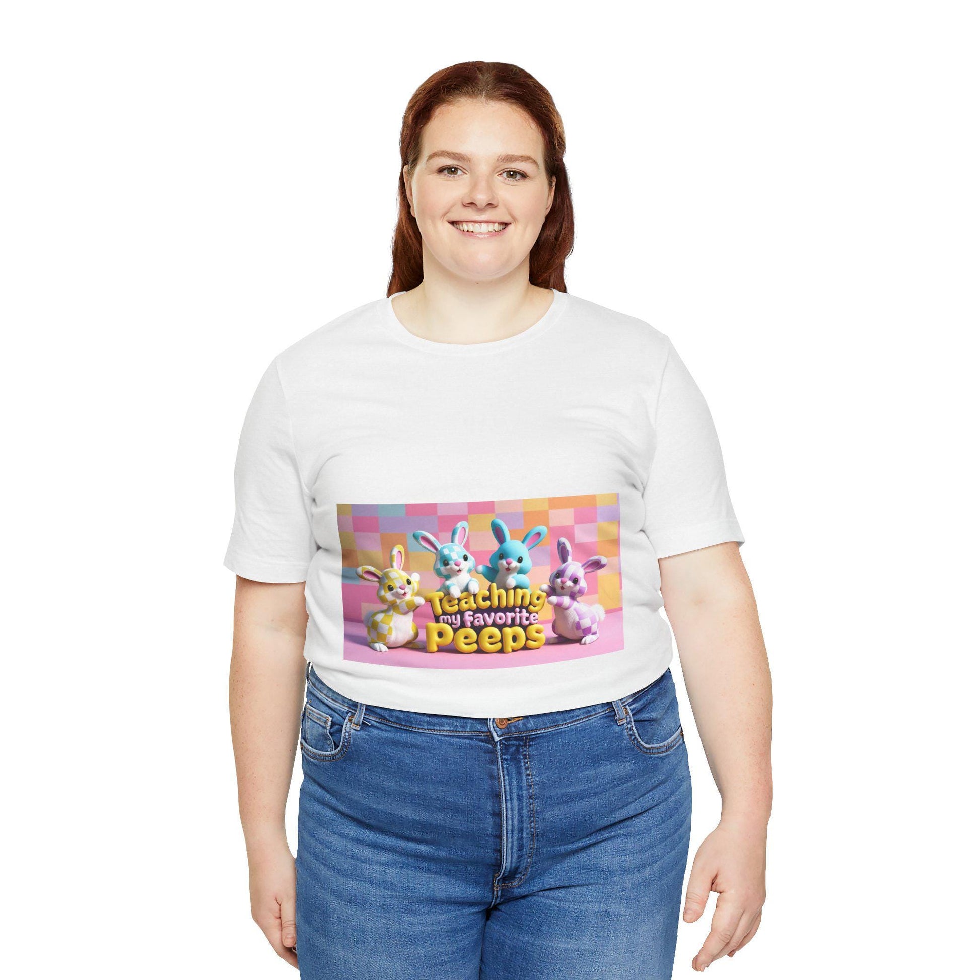 Easter Bunny Teacher Graphic Tee - Unisex 'Favorite Peeps' Short Sleeve Shirt for Spring Holiday - Toddcraft