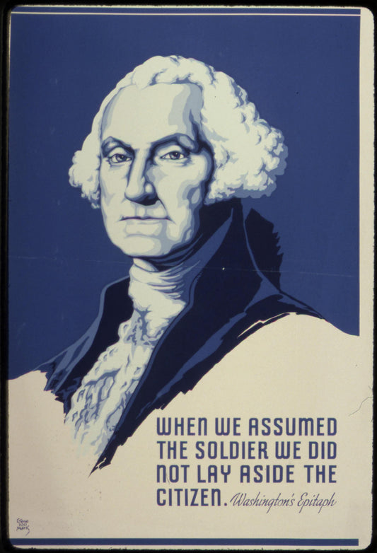 Vintage George Washington Presidential Portrait - Historical American Artwork Print - Toddcraft