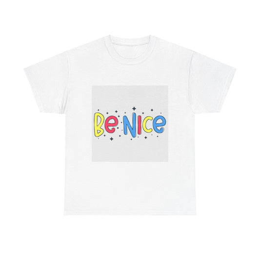 Eco-Friendly Unisex Bee Nice Heavy Cotton Tee: Comfortable Casual Wear for All Occasions - Toddcraft