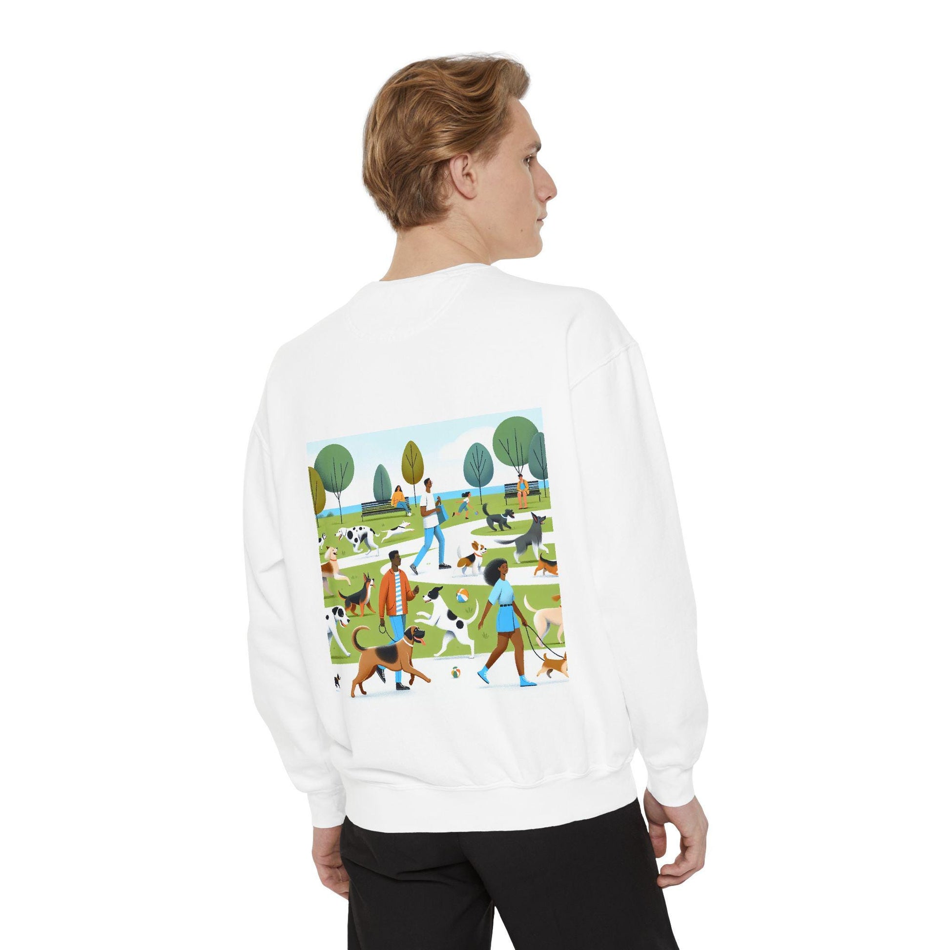 Colorful Unisex Dog Lover Sweatshirt - Life Goal: Pet All Dogs Today - Cute Canine Enthusiast Gift - Toddcraft