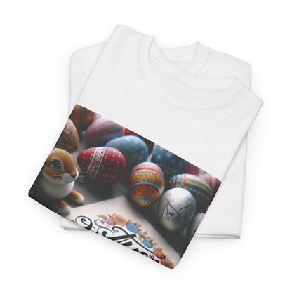 Easter Vibes Unisex Heavy Cotton Tee, Celebrate Easter, Spring Fashion, Cute Gift, Family Gatherings, Festive Tee - Toddcraft