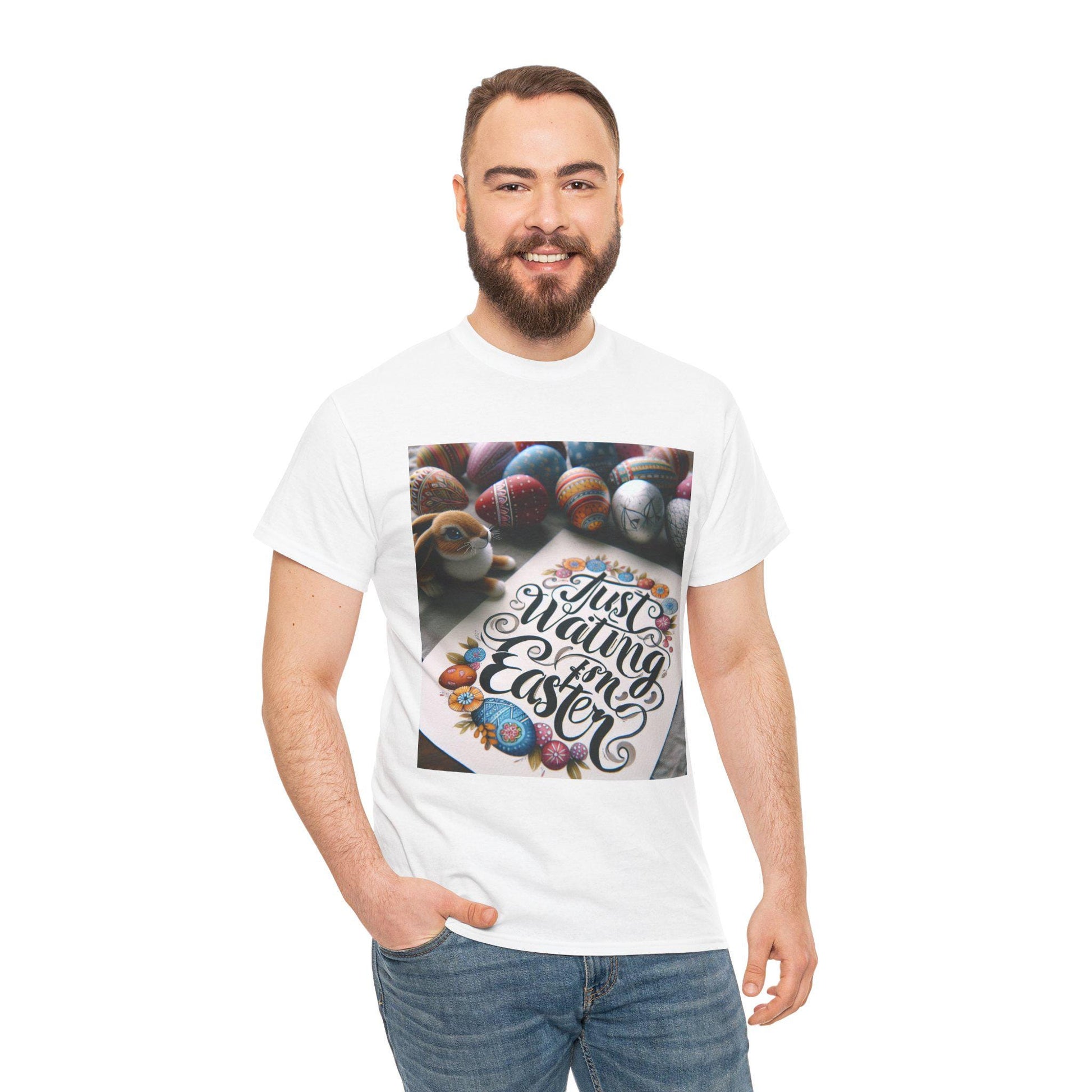 Easter Vibes Unisex Heavy Cotton Tee, Celebrate Easter, Spring Fashion, Cute Gift, Family Gatherings, Festive Tee - Toddcraft