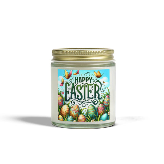 Easter Festive Coconut Apricot Scented Candles - Spring Home Decor Wax Melts (4oz, 9oz) - Toddcraft