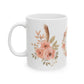 Handcrafted Floral Ceramic Mug: Rustic Charm for Daily Use, Coffee Lovers & Unique Gift Ideas - Toddcraft