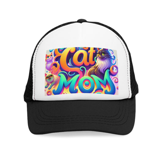 Breathable Mesh Snapback: Lightweight Summer Trucker Hat for Outdoor Activities & Sports gift from children to their cat loving parents - Toddcraft