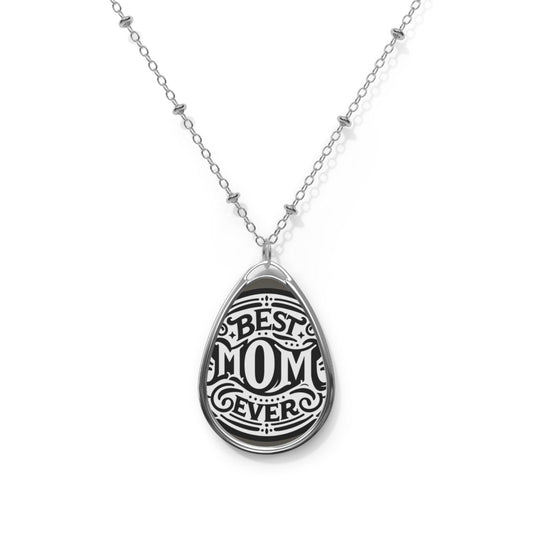 Elegant Oval Pendant Necklace: Minimalist Jewelry for Women, Everyday Wear & Special Occasions Gift from children mothers day - Toddcraft