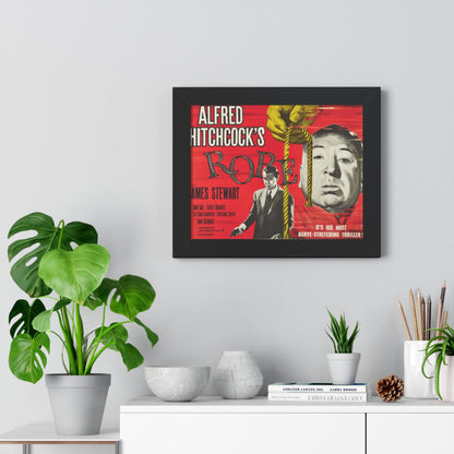 Hitchcock's Classic Movie Posters Rope Elegant Framed Horizontal Wall Art: Custom Panoramic Prints for Modern Home Decor - Toddcraft
