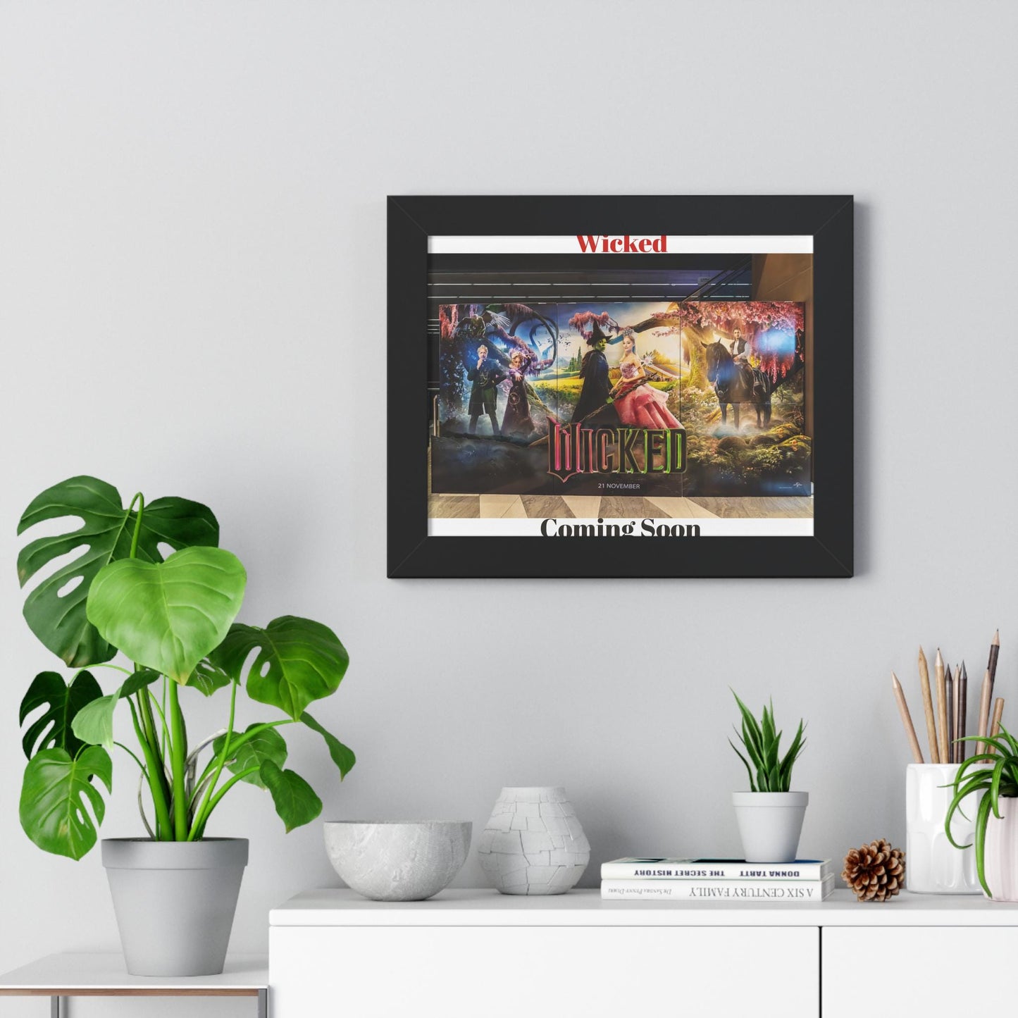 Wicked Classic Movie Poster Framed Horizontal Wall Art Vintage Theater Decor Gift - Toddcraft