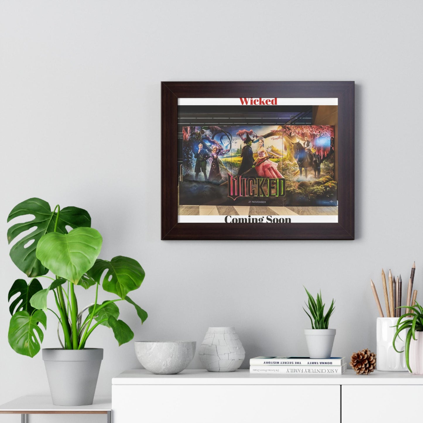 Wicked Classic Movie Poster Framed Horizontal Wall Art Vintage Theater Decor Gift - Toddcraft