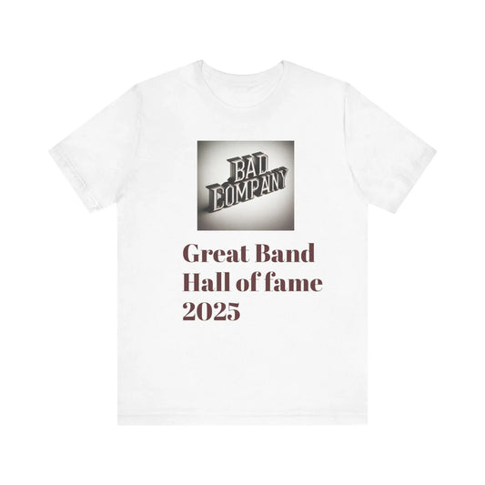 Versatile Unisex Jersey Short Sleeve T-Shirt: Comfortable Everyday Wear for All Occasions Bad Company Rock and roll hall of fame - Toddcraft