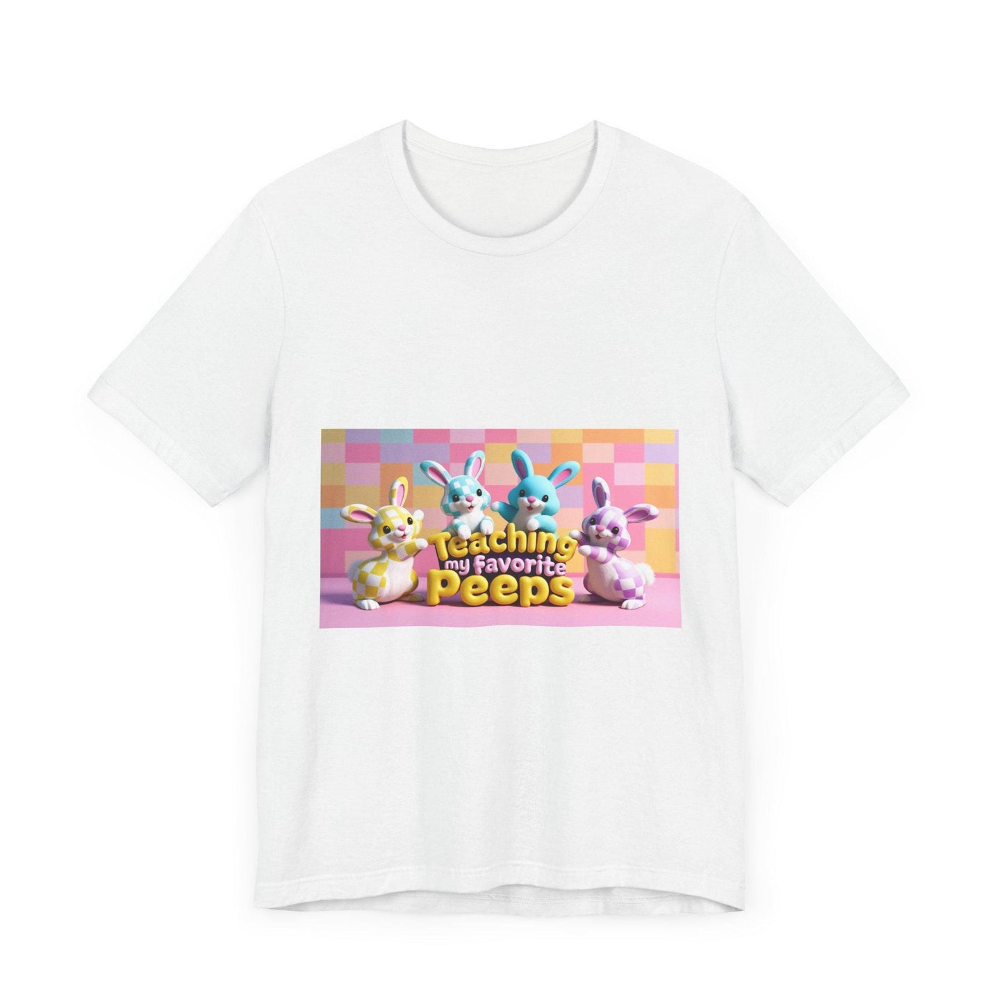 Easter Bunny Teacher Graphic Tee - Unisex 'Favorite Peeps' Short Sleeve Shirt for Spring Holiday - Toddcraft