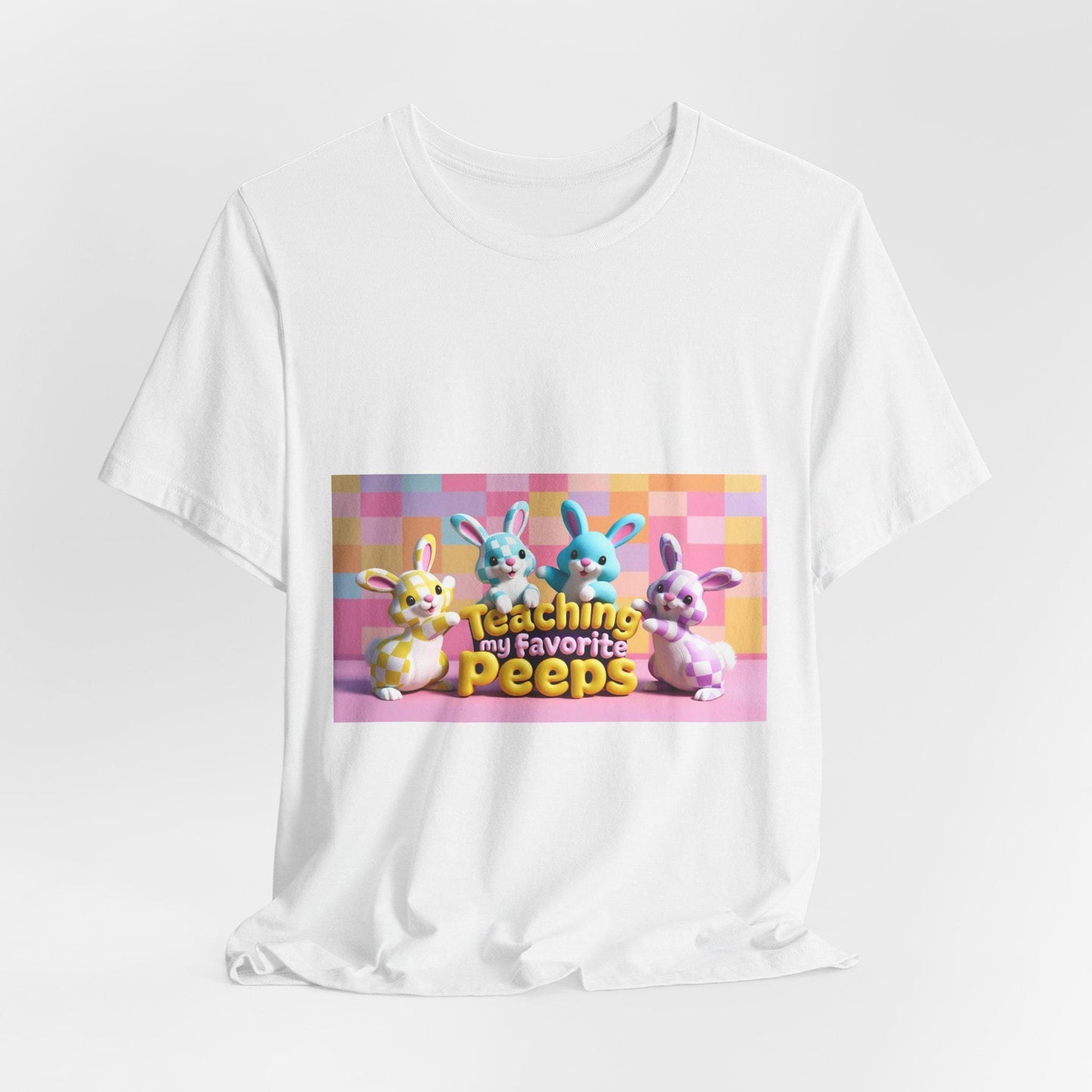 Easter Bunny Teacher Graphic Tee - Unisex 'Favorite Peeps' Short Sleeve Shirt for Spring Holiday - Toddcraft