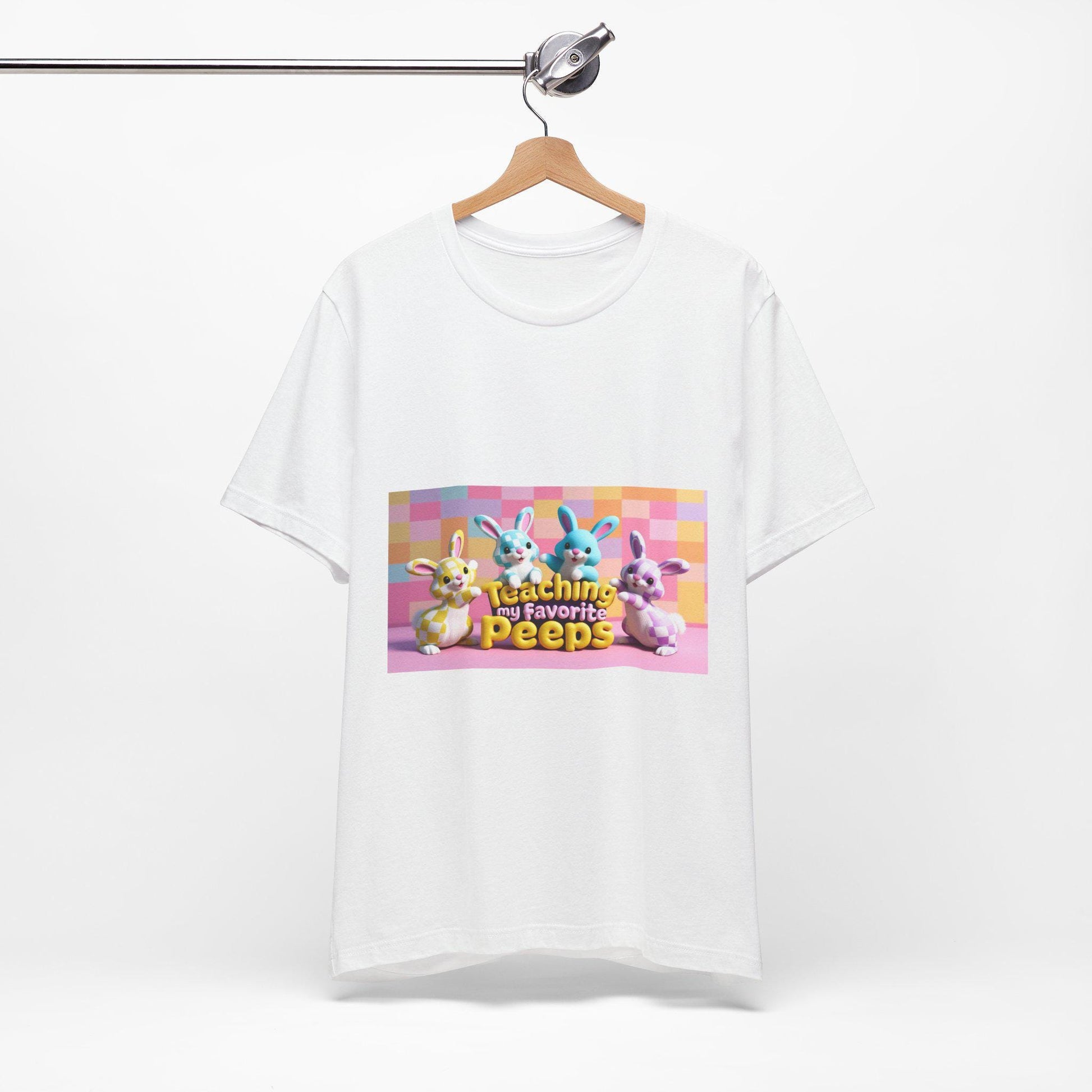 Easter Bunny Teacher Graphic Tee - Unisex 'Favorite Peeps' Short Sleeve Shirt for Spring Holiday - Toddcraft