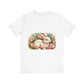 Floral Bunny Easter T-Shirt: Spring Short Sleeve Top with Cute Rabbit Design for Women - Toddcraft