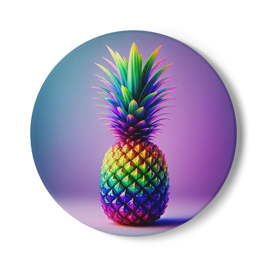 Vibrant Pineapple Ceramic Coasters: Tropical Home Decor for Kitchen, Dining & Party Accessories - Toddcraft