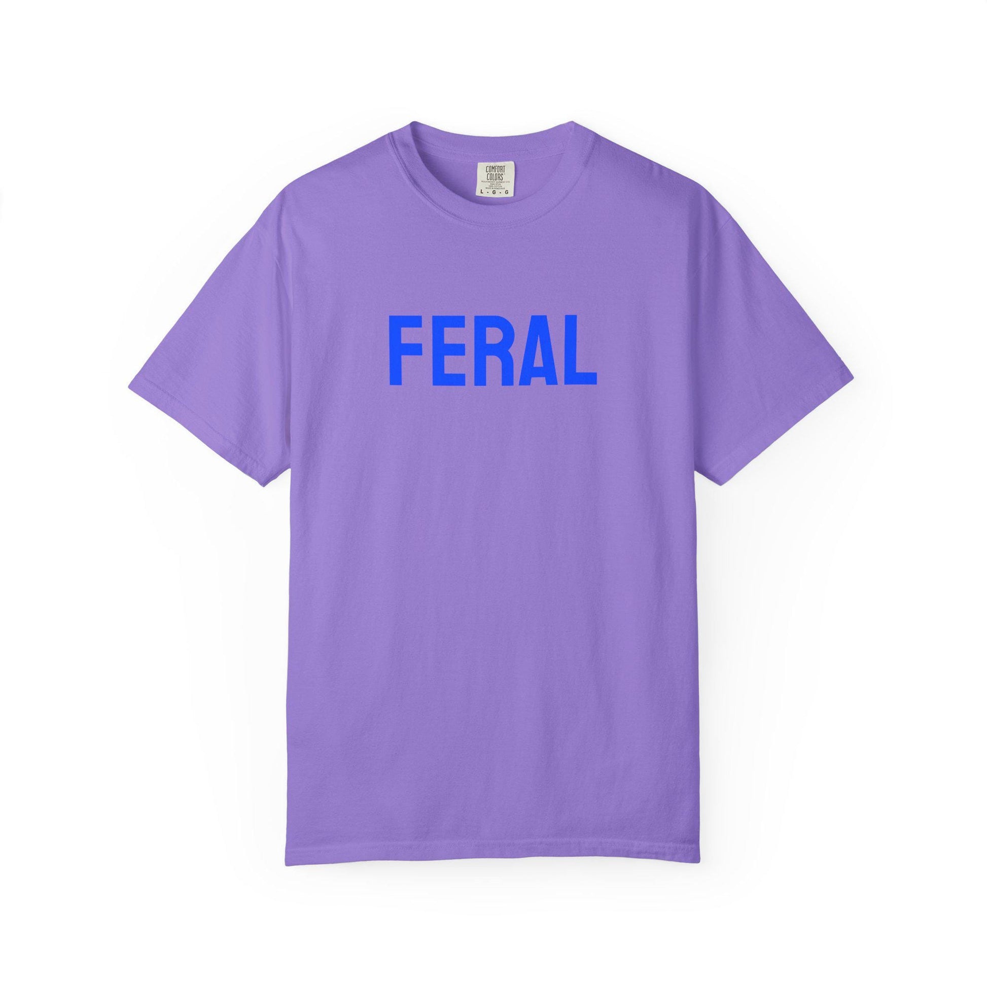 Vintage-Inspired Feral Tee Unisex Garment-Dyed Soft Cotton Shirt  Comfortable Casual Wear for Everyday Style - Toddcraft
