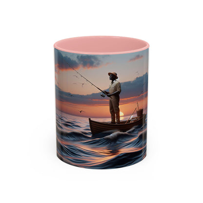Stylish Accent Coffee Mug - Elegant Ceramic Cup for Hot Beverages (11 or 15 oz) - Toddcraft